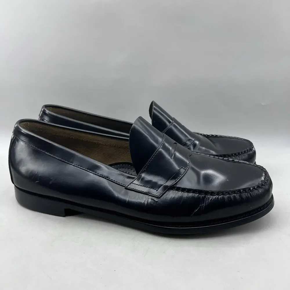 G.H. Bass Weejuns Logan Penny Loafers Men Size 15 3E Black Leather Slip On Shoes